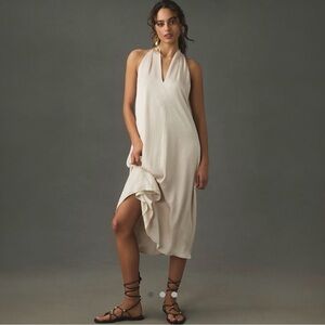 Anthropologie Halter Midi Dress
